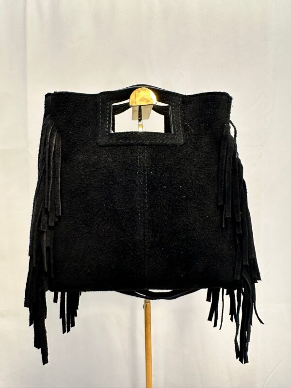 Bolso piel flecos - Imagen 2