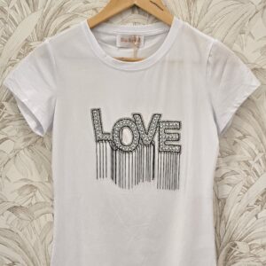 Camiseta Love brillo