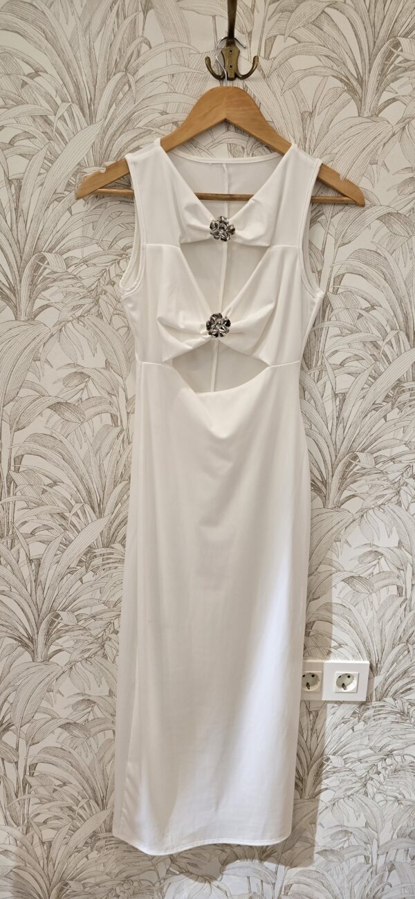Vestido blanco Flor