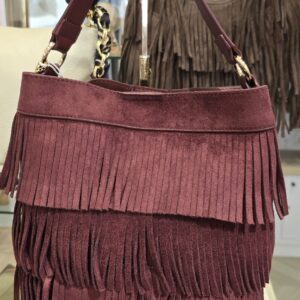 Bolso antelina flecos