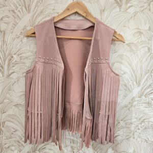 Chaleco flecos antelina